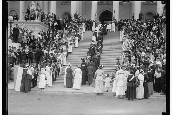 WOMAN SUFFRAGE AT CAPITOL